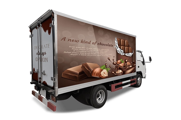 chocolate refrigerated truck body