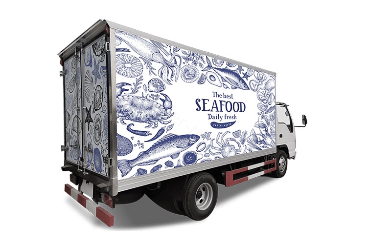 seafood reefer truck body