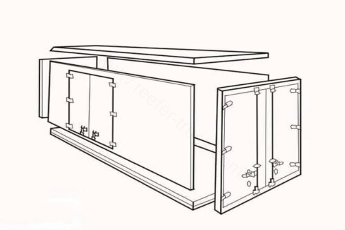 Fiberglass CKD Refrigerated Truck Body