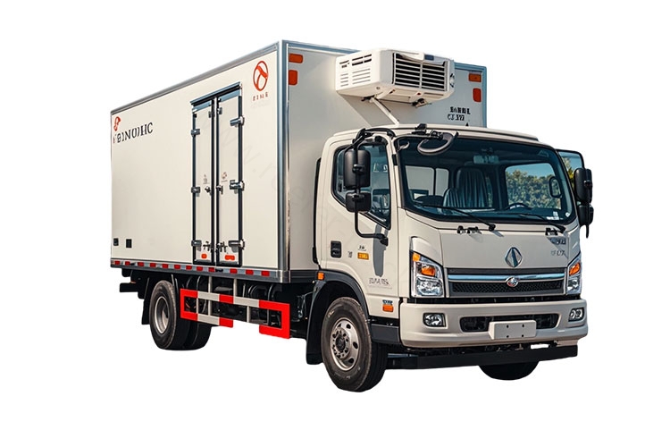 light weight refrigerated truck body (left front)